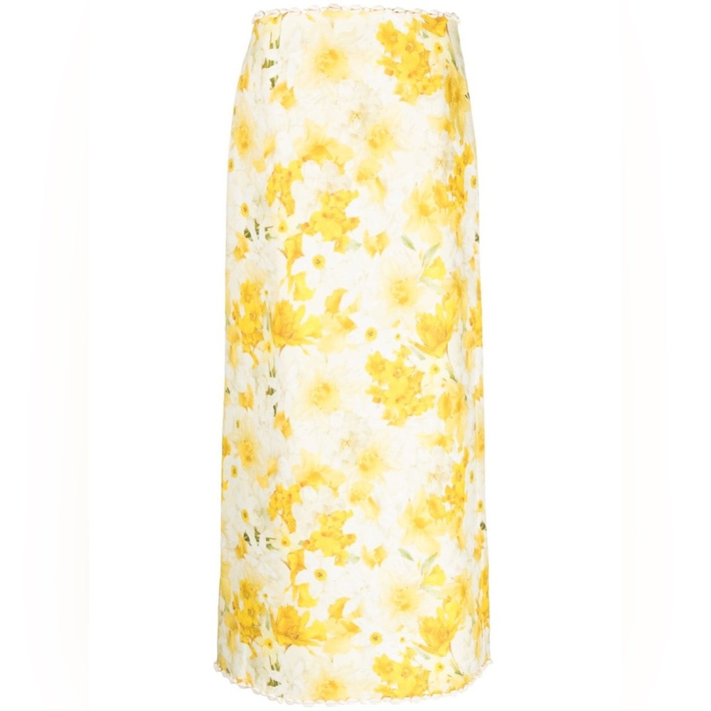Zimmerman Wonderland Floral Shell Maxi / Midi Skirt